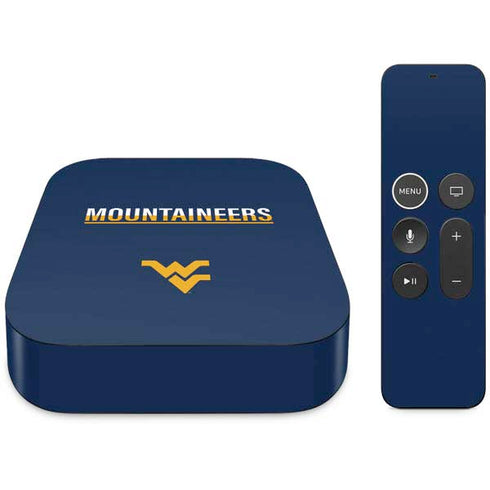 West Virginia University Blue Wood Floor Apple TV Skin